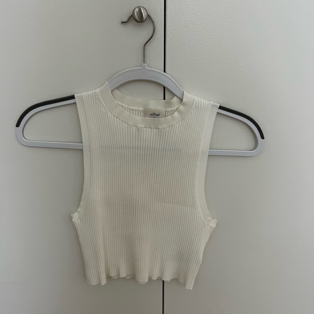 Aritzia Wilfred Cropped Tank Top